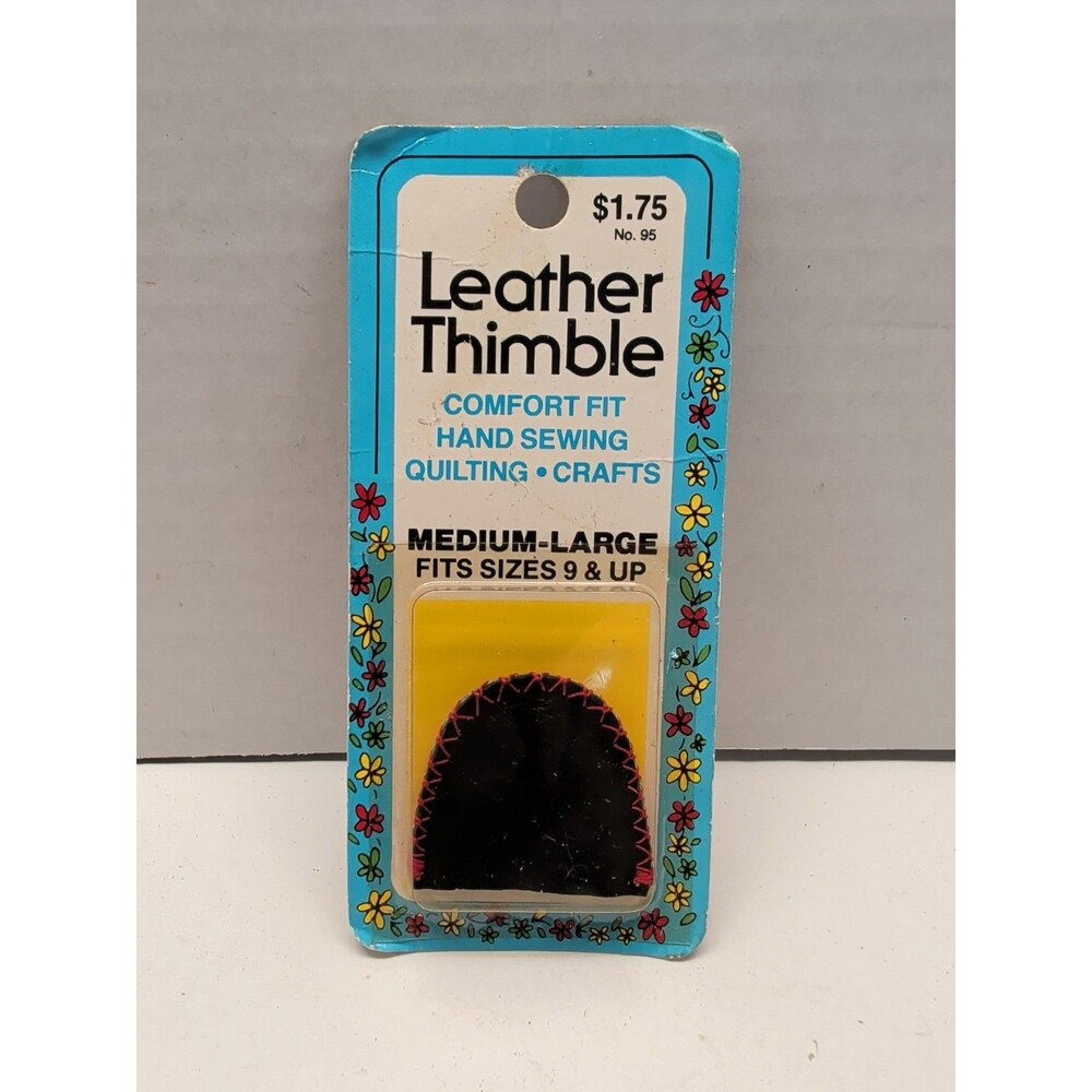 Collins Leather Thimble Medium-Large Comfort Fit Hand Sewing Quilting Crafts No.